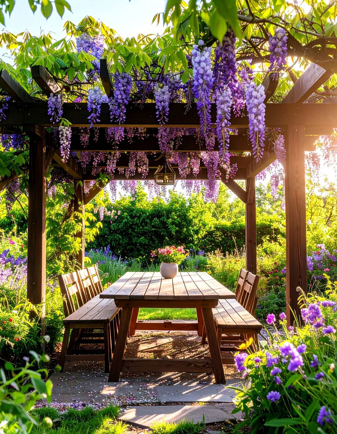 Living Canopy with Climbing Vines - 30 patio shades ideas