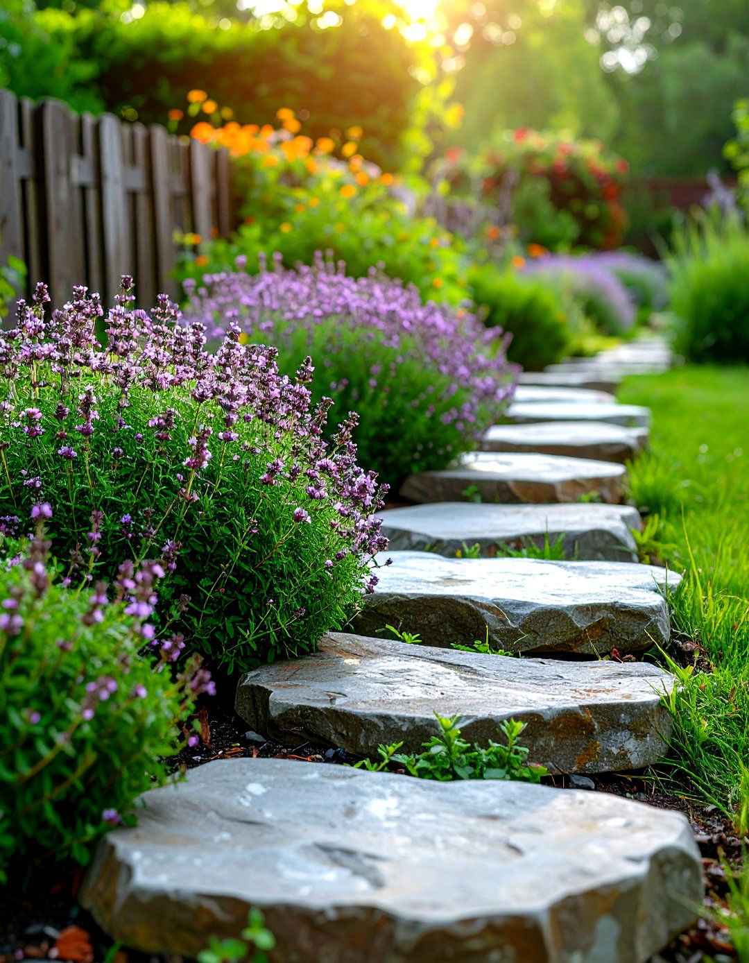 Living Edging with Herbs - 30 landscaping edging ideas