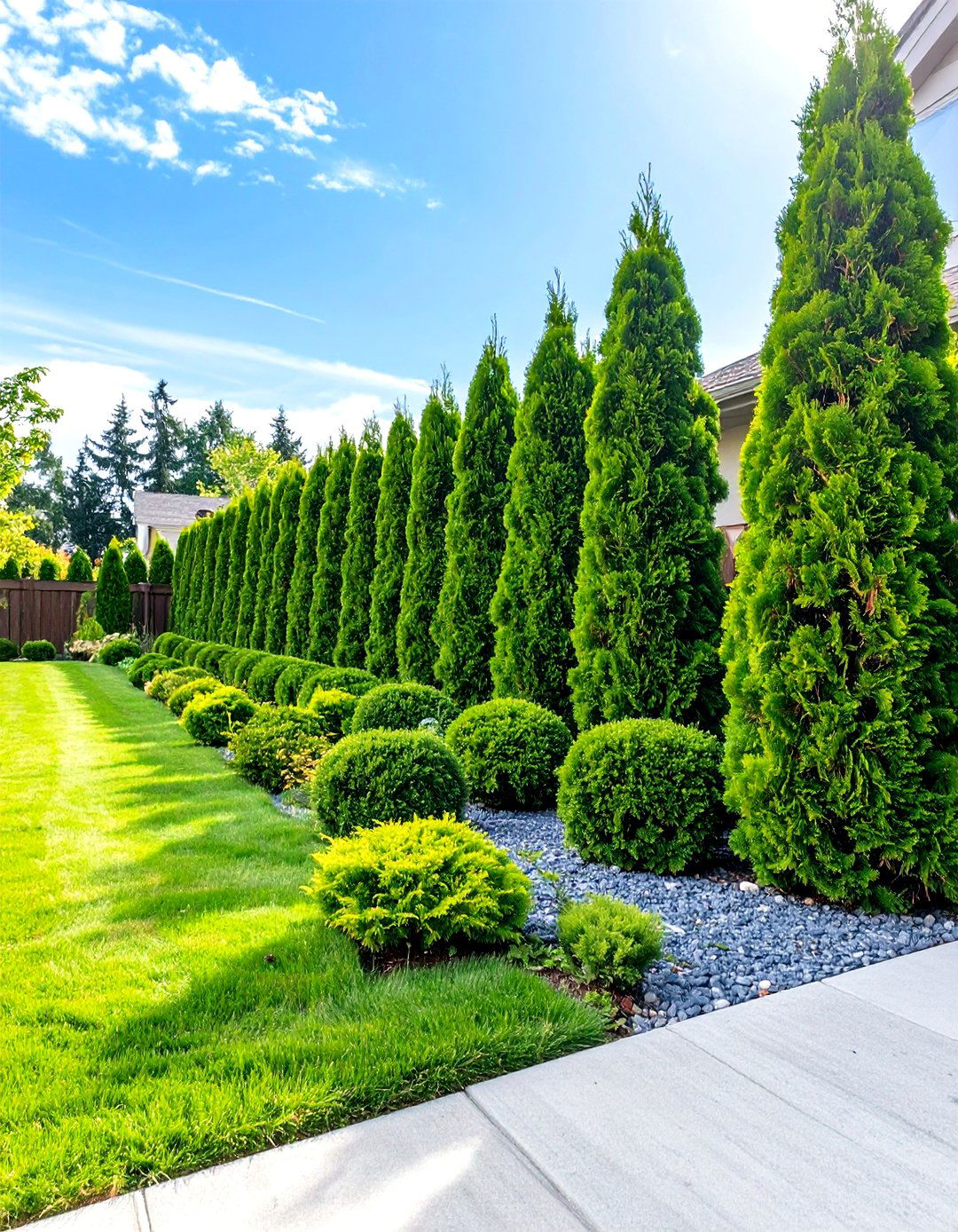 Living Fence with Shrubs - 30 cheap front yard fence ideas