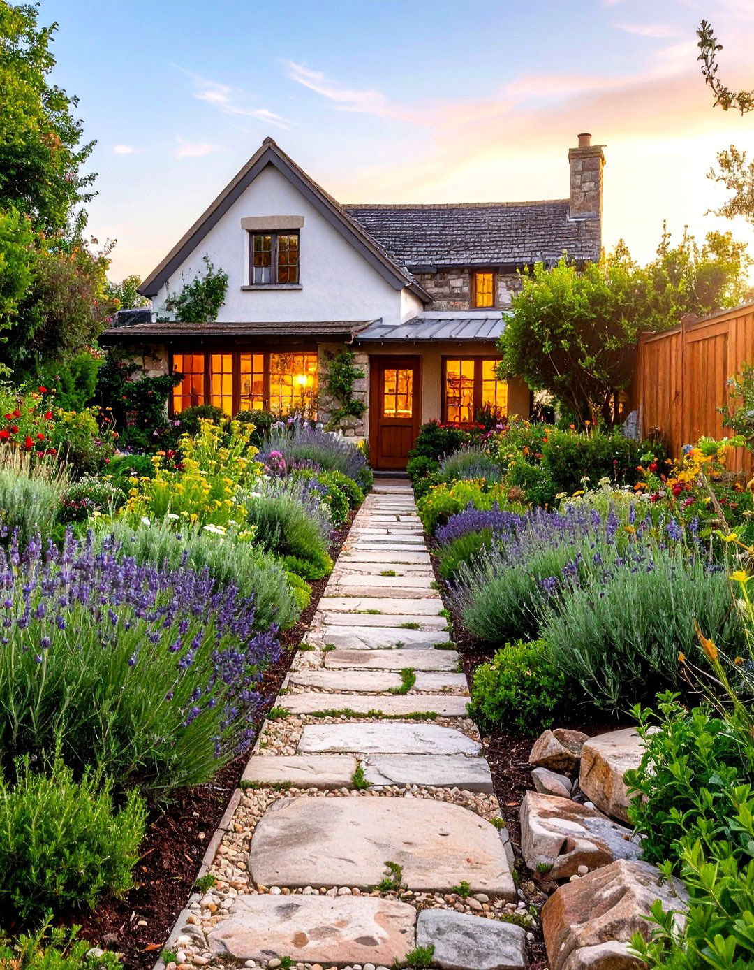 Living Herb Garden Border - 30 landscape border ideas