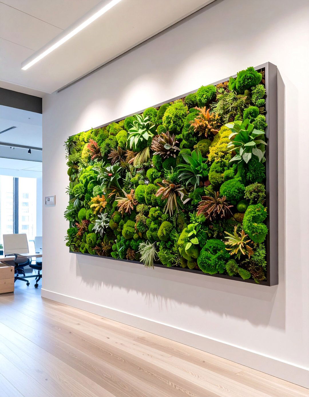 Living Moss Art Panel - 30 vertical garden ideas