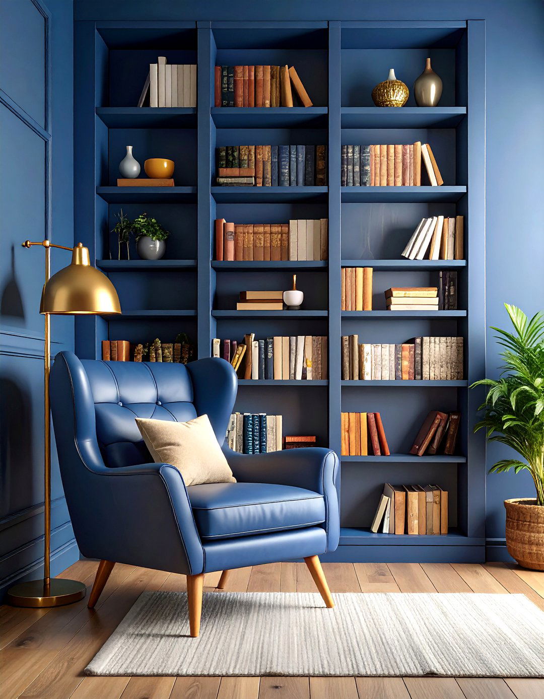 Living Room Bookcase Wall - 30 living room large wall decor ideas