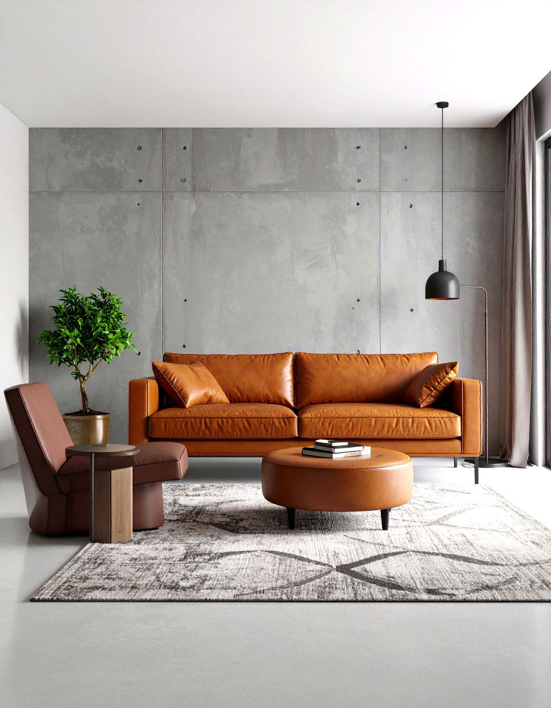 Living Room Concrete Wall - 30 living room wall decor ideas modern
