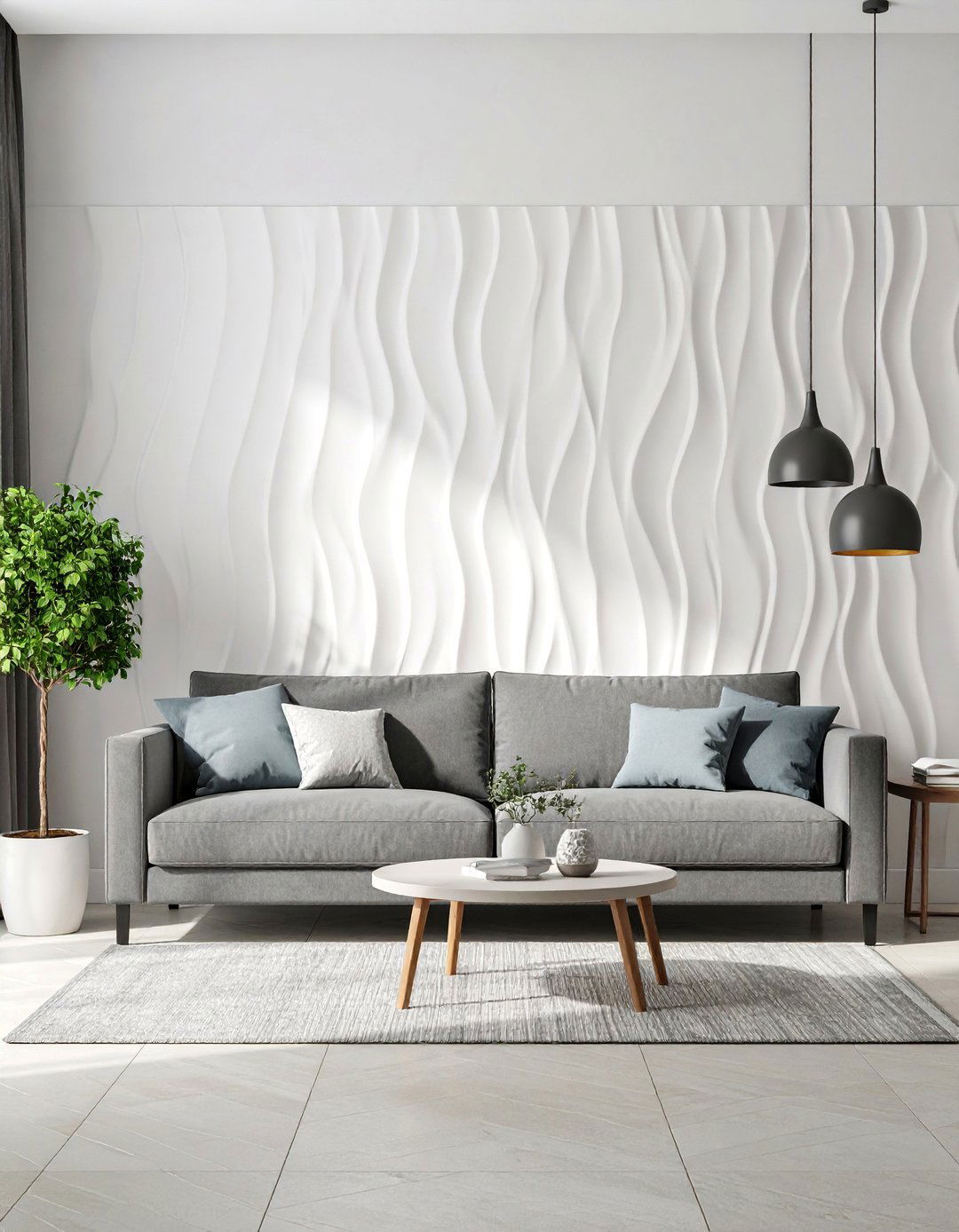 Living Room D Wall Panels - 30 accent wall designs