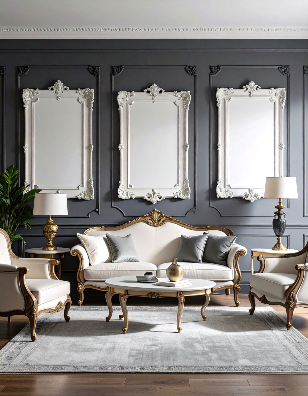 Living Room Empty Frames - 30 living room large wall decor ideas