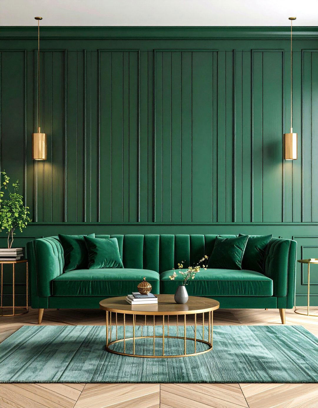 Living Room Fluted Wall Panels - 30 ai accent wall design ideas
