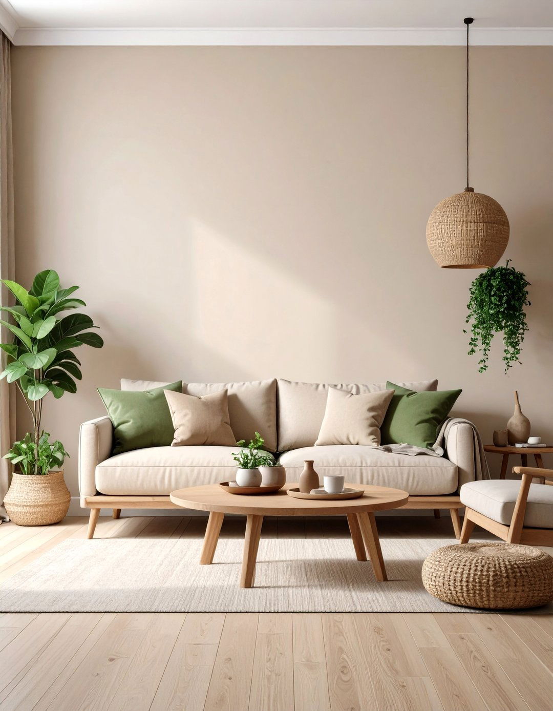 Living Room Lime Wash Wall - 30 accent wall designs
