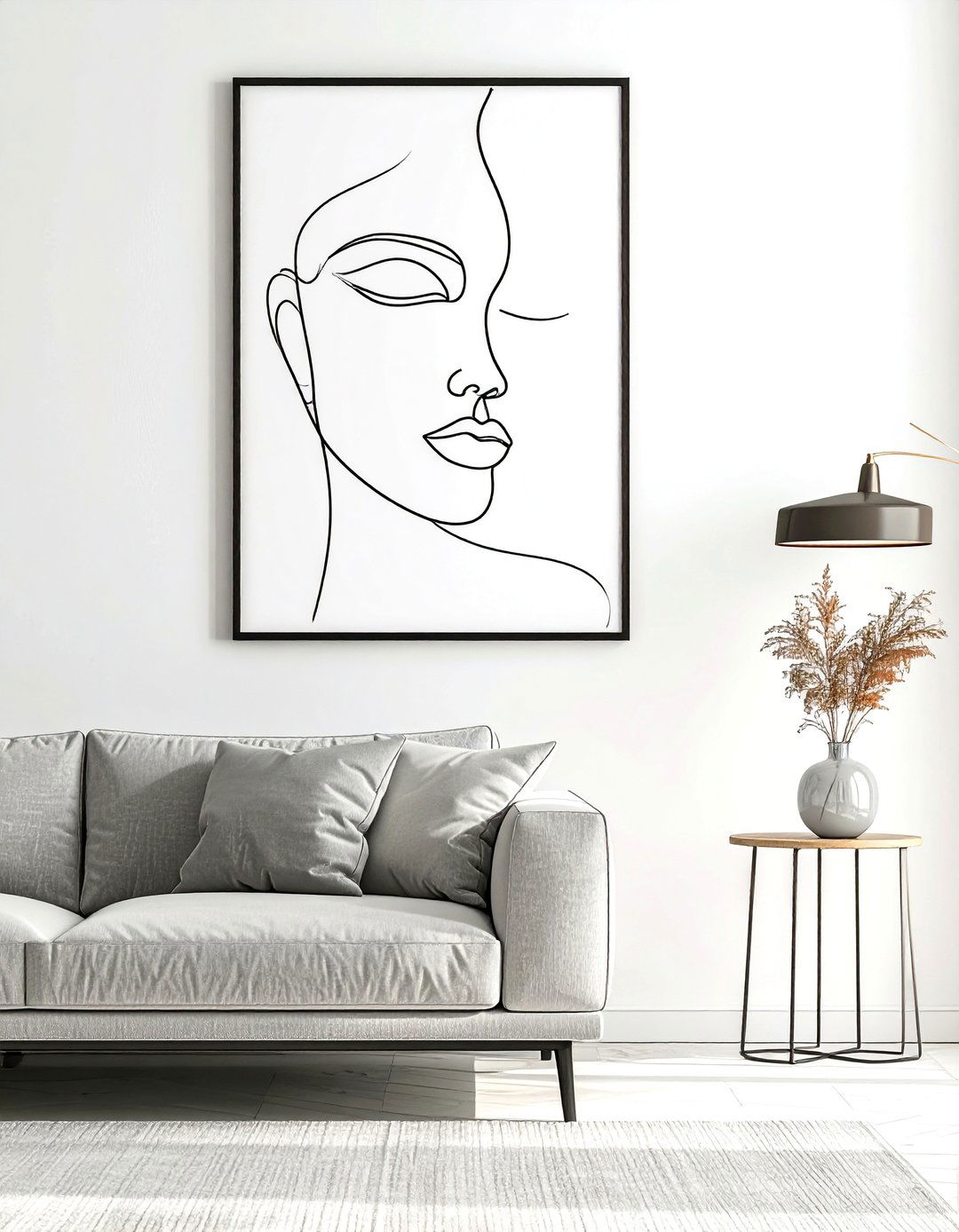 Living Room Line Art - 30 living room wall decor ideas modern