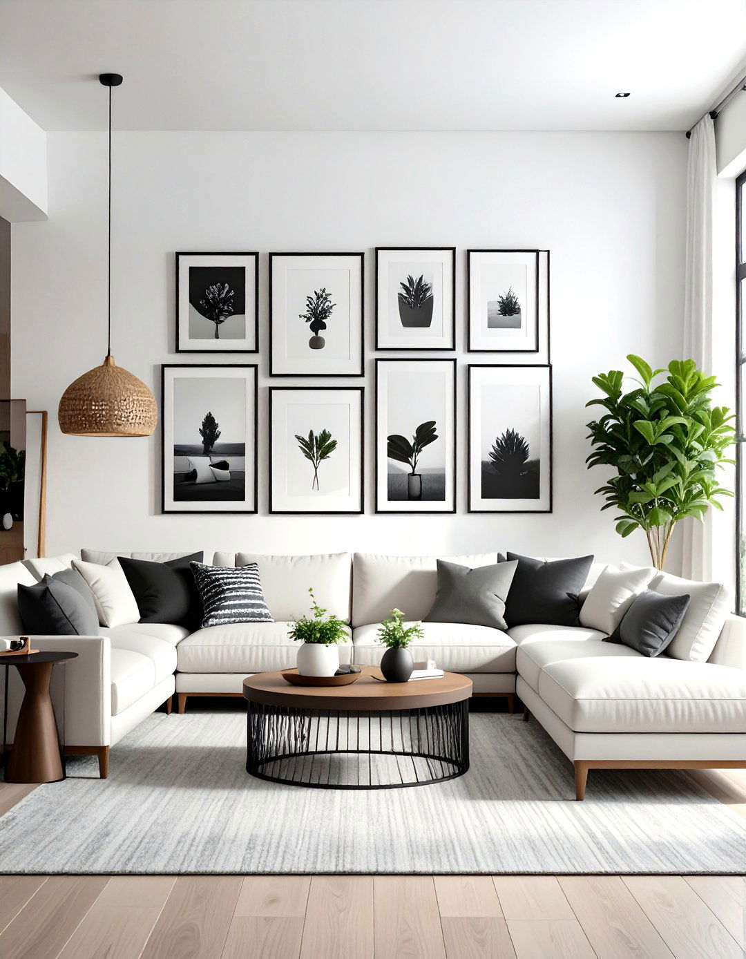 Living Room Monochrome Art - 30 living room wall decor ideas modern