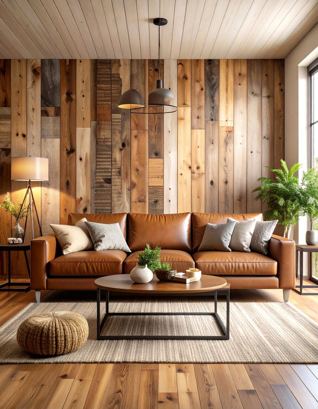 Living Room Reclaimed Wood Wall - 30 living room large wall decor ideas