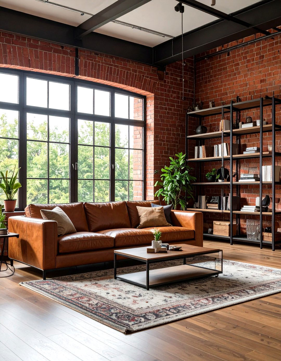 Living Room With A Faux Brick Accent Wall - 30 living room paint ideas with accent wall