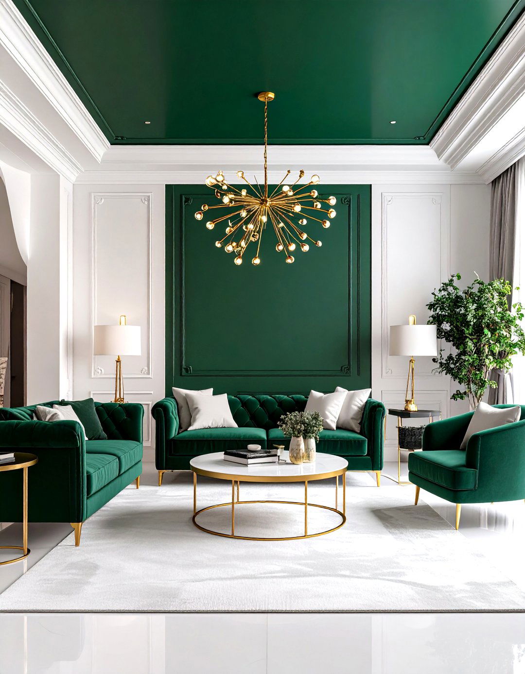 Living Room with a Statement Ceiling - 30 popular living room ideas