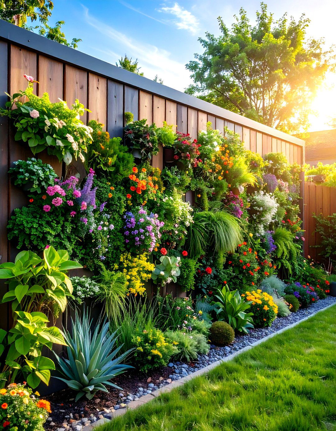 Living Wall Vertical Garden Fencing - 30 garden fencing ideas