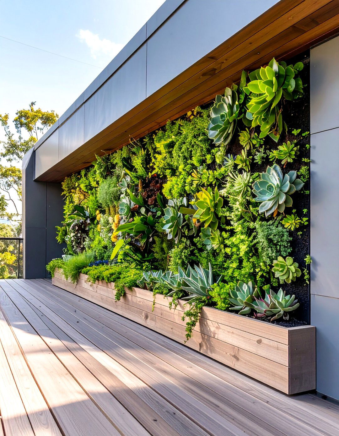 Living Wall or Green Fascia - 30 deck fascia ideas