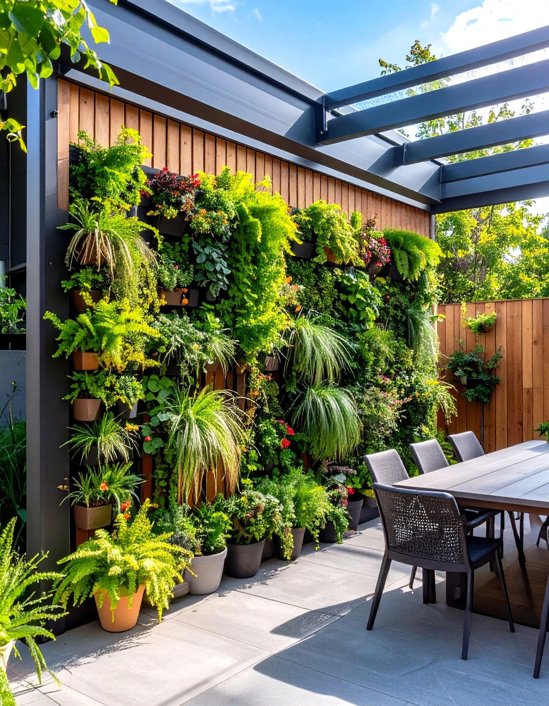 Living Walls with Vertical Gardens - 30 privacy ideas for backyard