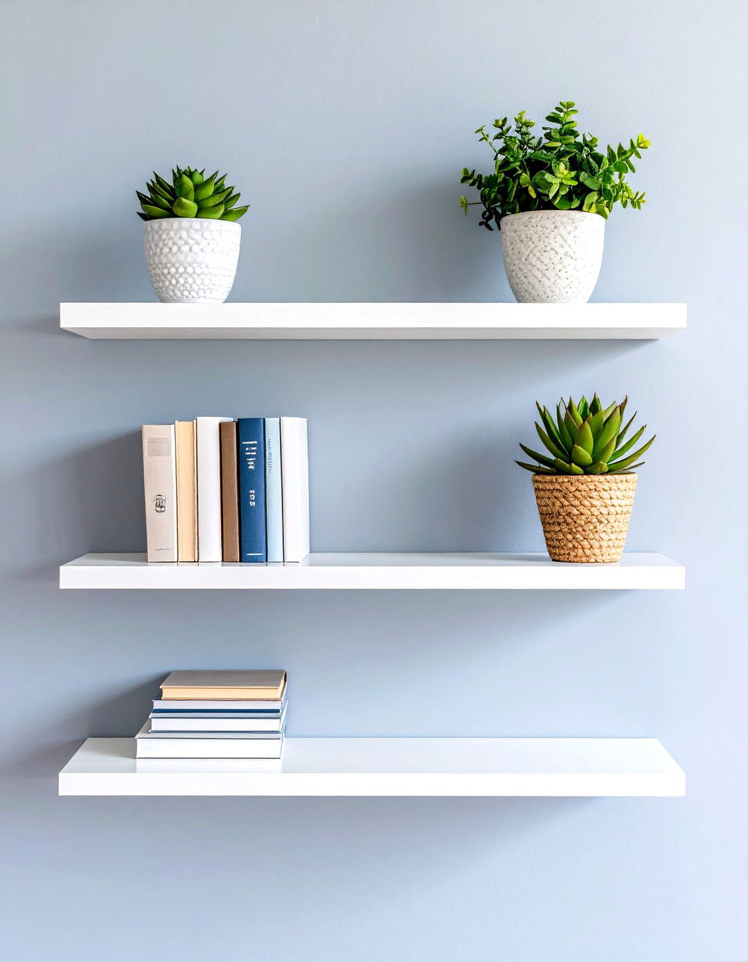 Living room Floating Shelves - 30 living room wall decor ideas modern