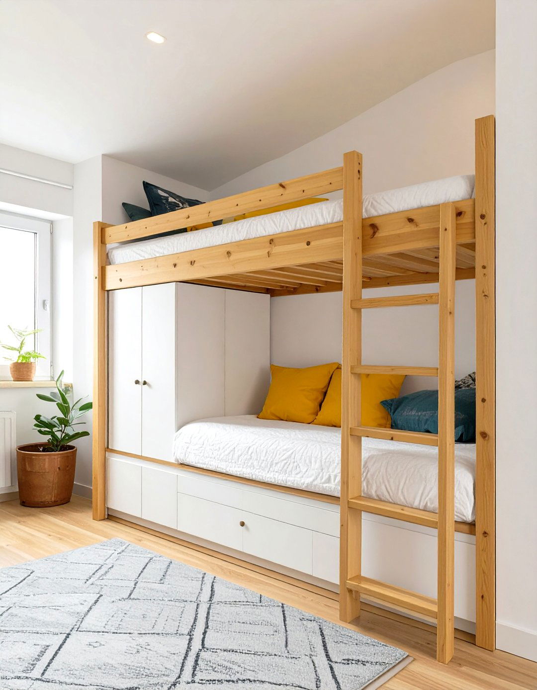 Loft Bed Over a Closet Space - 30 twin bedroom ideas for small rooms