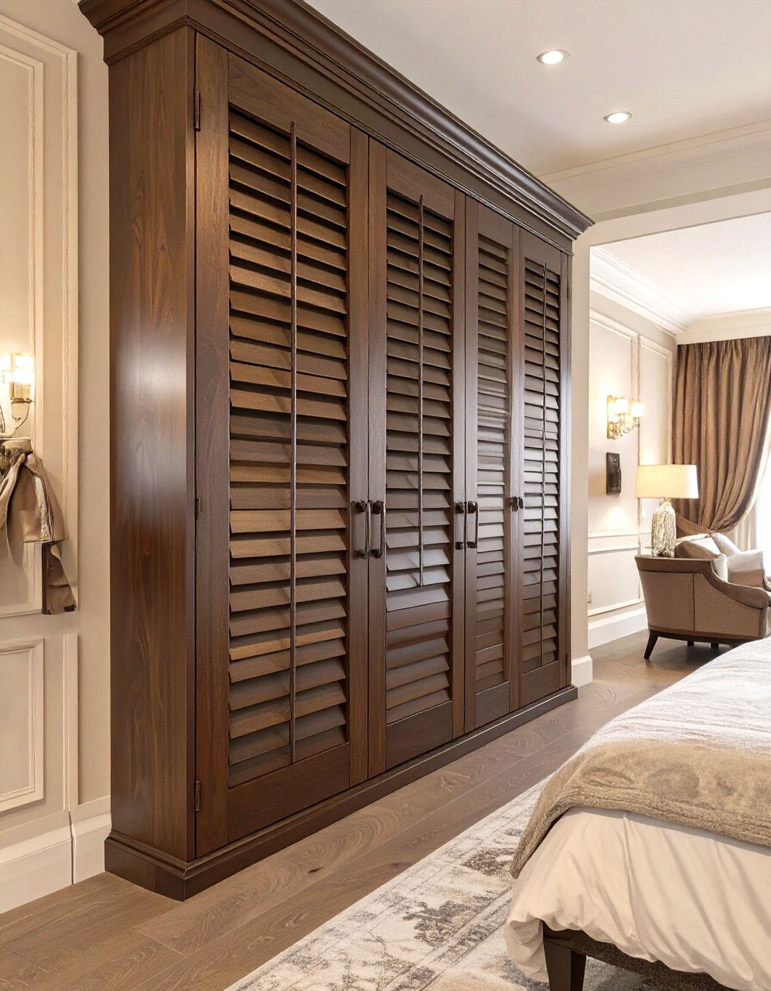 Louvered Closet Doors - 30 closet door ideas for bedroom