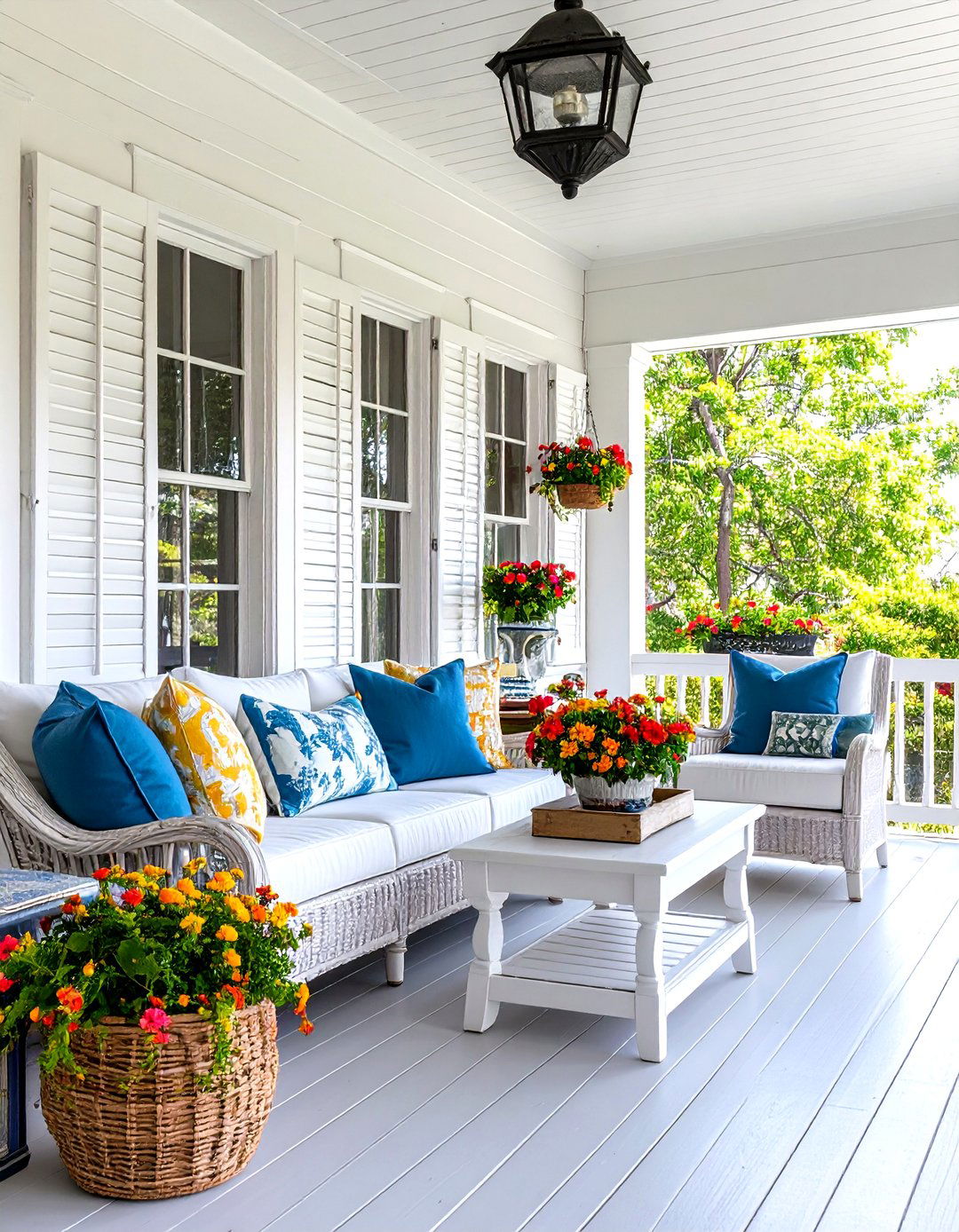 Louvered Panel Walls - 30 porch privacy ideas