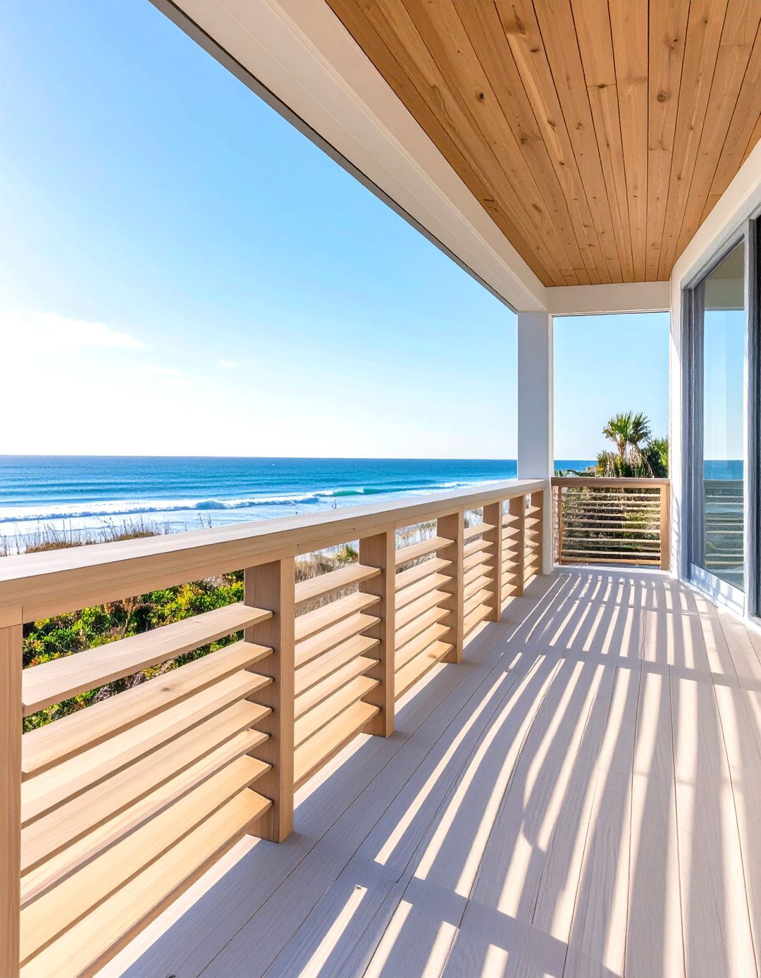 Louvered Wood Front Porch Railing - 30 wood front porch railing ideas