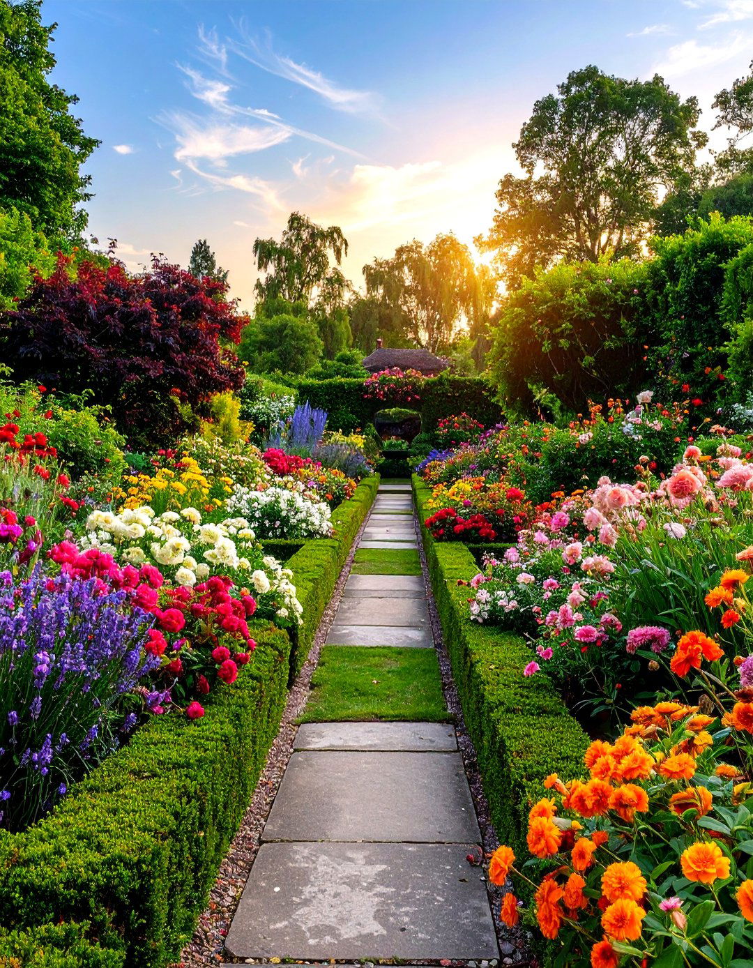 Low Boxwood Hedge Border - 30 landscape border ideas