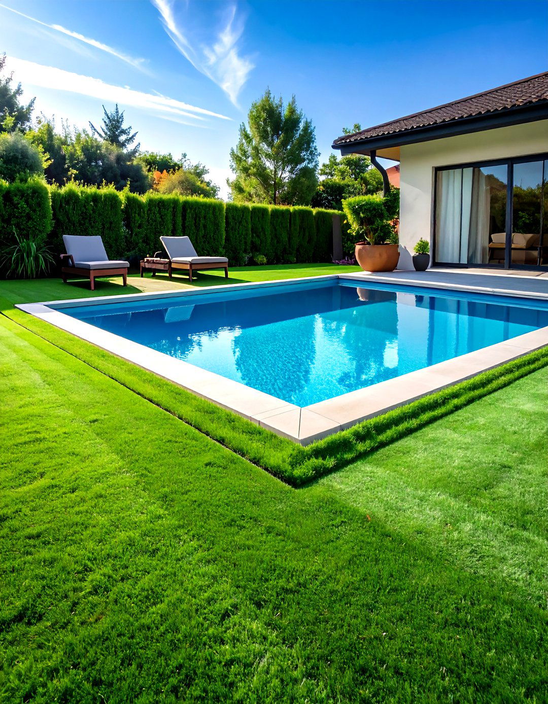 Low Maintenance Artificial Turf - 30 pool landscaping design ideas