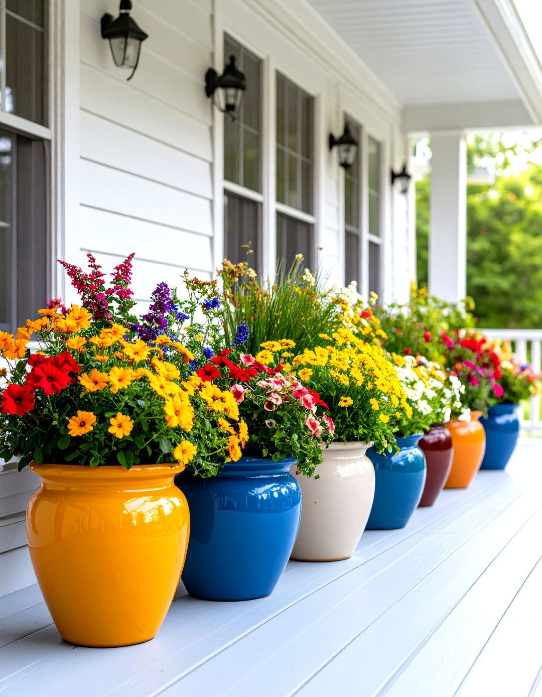 Low Maintenance Evergreen Structure - 30 front porch landscaping ideas