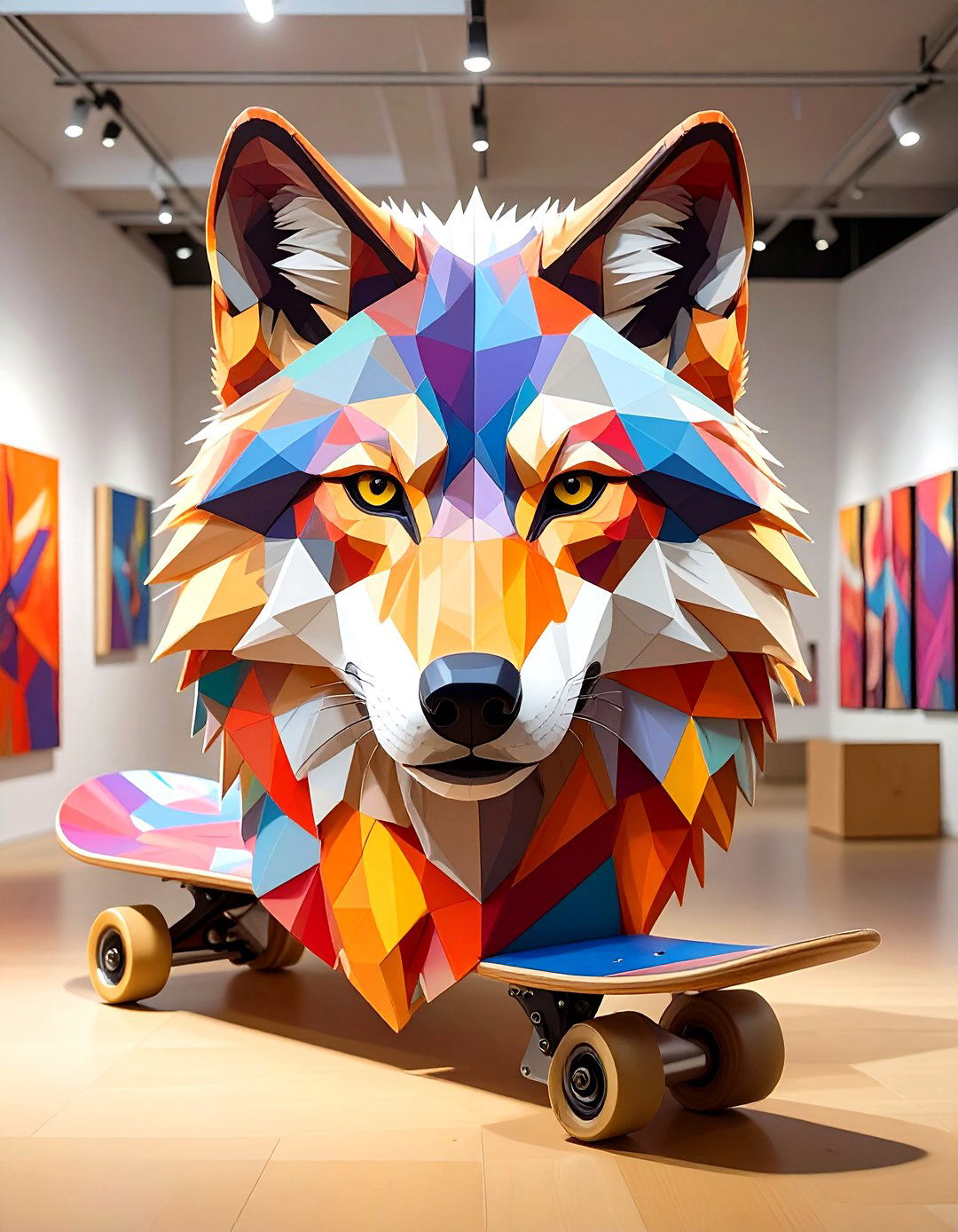 Low Poly Skateboard Deck Design - 30 skateboard deck designs