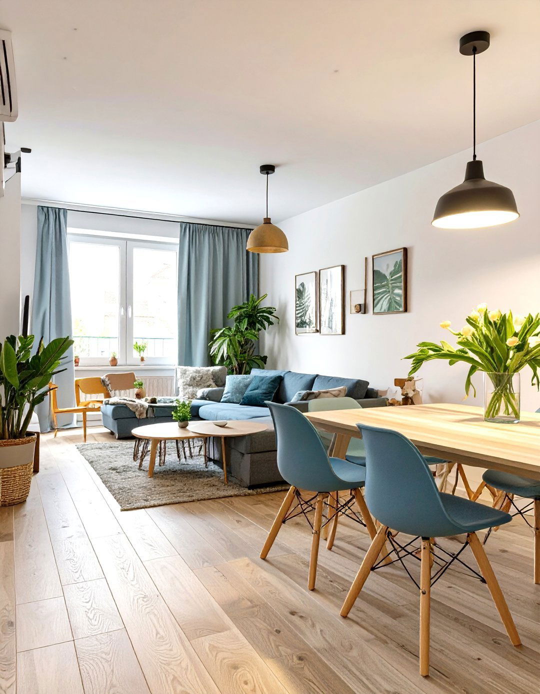 Low Profile Furniture with Exposed Legs - 30 very small living and dining room ideas