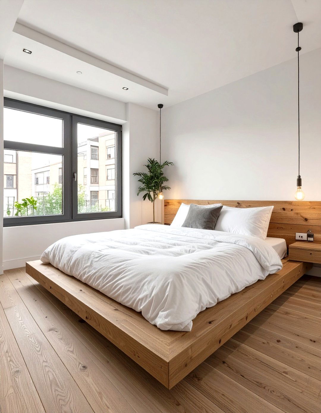 Low Profile Platform Bed - 30 small apartment bedroom ideas