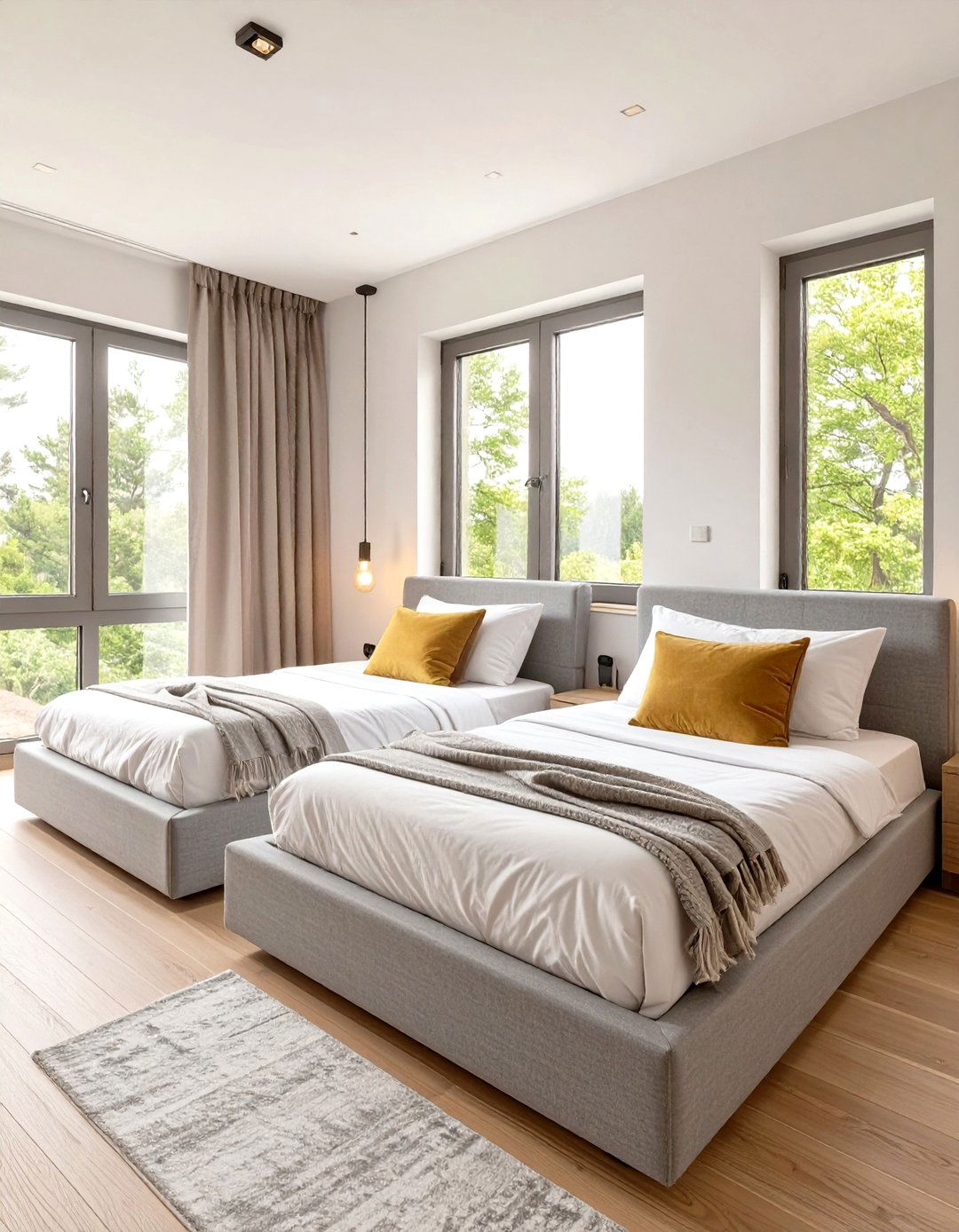 Low Profile Platform Beds - 30 twin bedroom ideas for small rooms