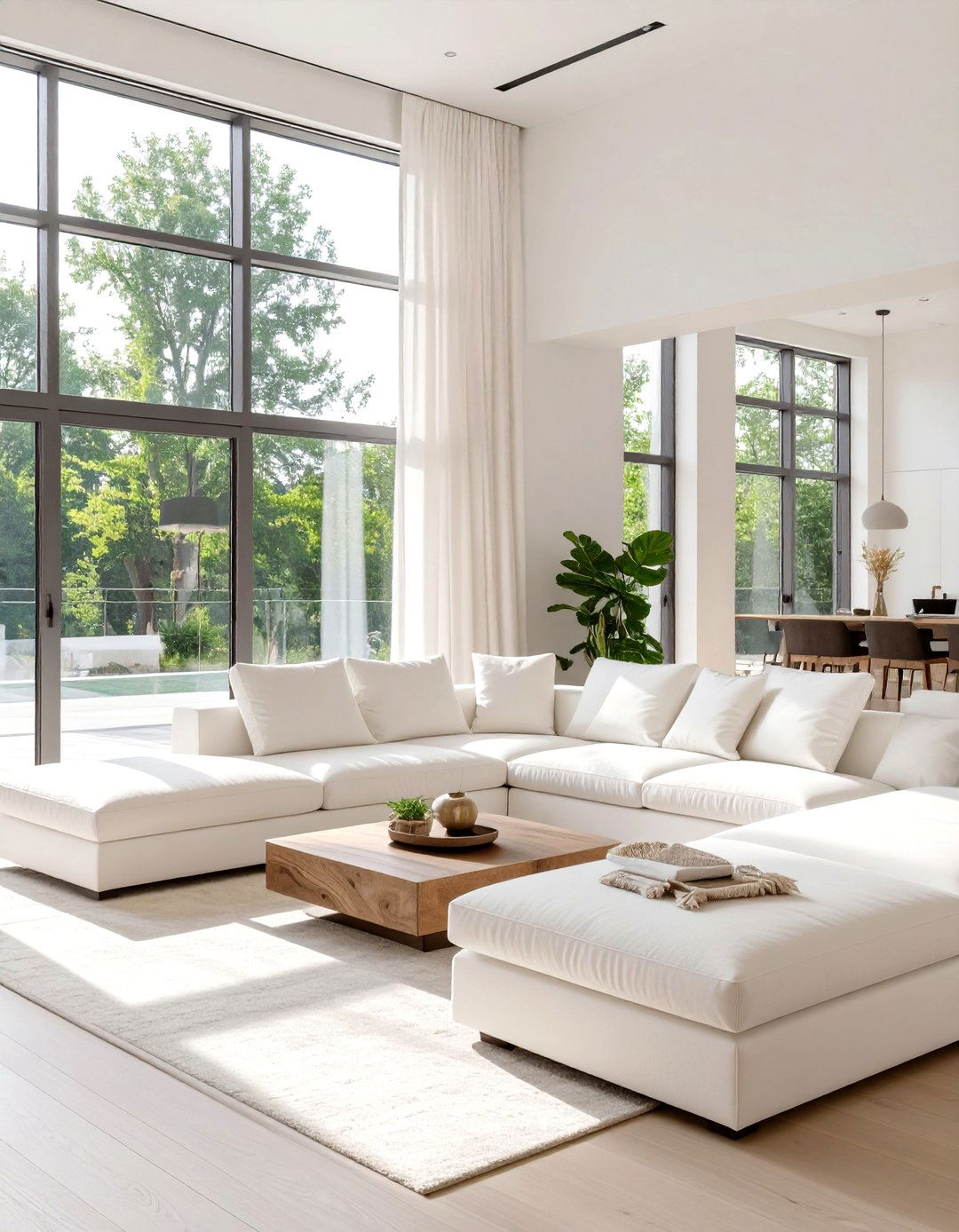 Low Profile Sectional for a Modern Vibe - 30 sectional living room ideas