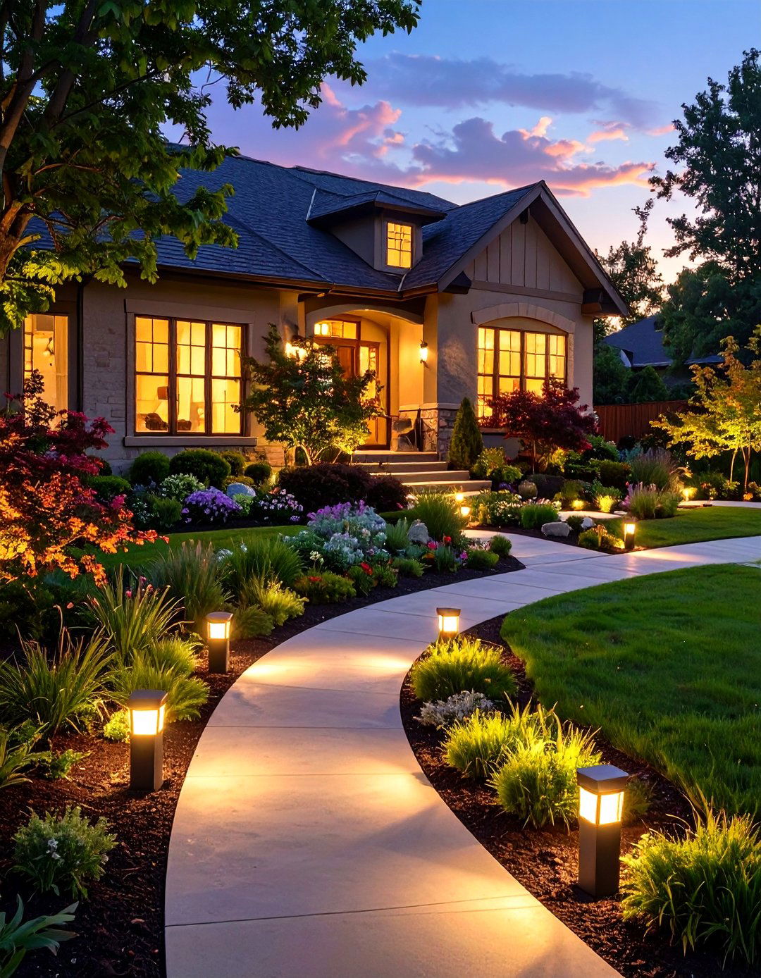 Low Voltage Landscape Kits - 30 modern outdoor lighting ideas for front of house