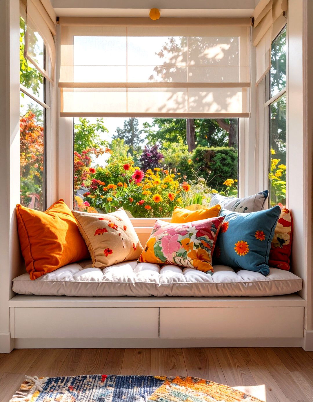 Low Windowsill with a Safety Guard - 30 toddler bedroom ideas