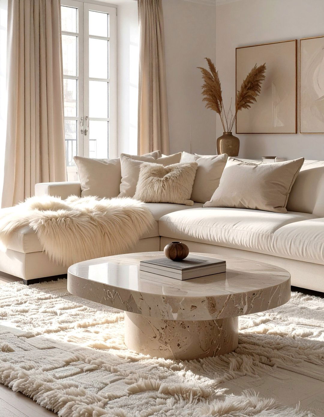 Luxe Textures in a Neutral Palette - 30 glam interior design ideas
