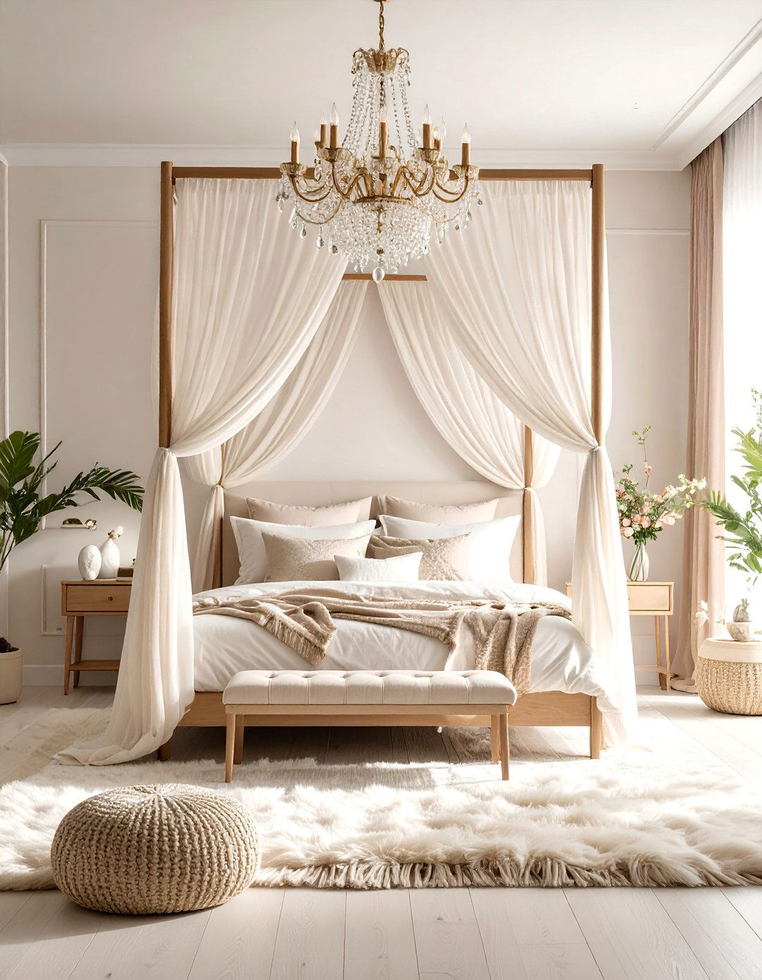 Luxurious Canopy Bed Centerpiece - 30 emphasis interior design ideas
