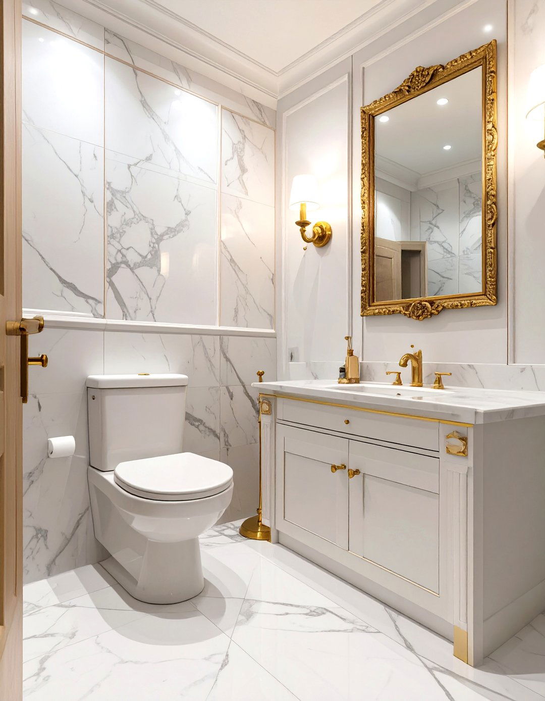 Luxurious Marble Indian Toilet Bathroom - 30 indian toilet bathroom design ideas