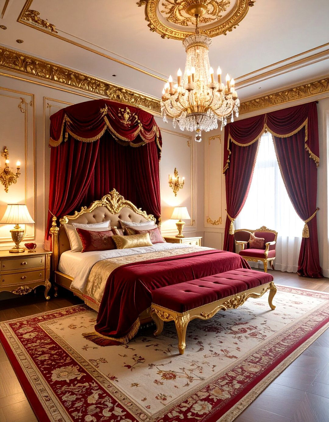 Luxurious Royal Bedroom - 30 bloxburg bedroom ideas