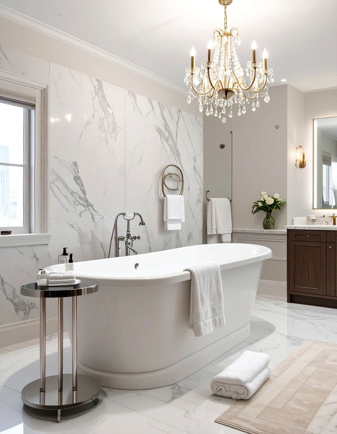 Luxury Bathroom Freestanding Towel Butler - 30 bathroom towel holder ideas