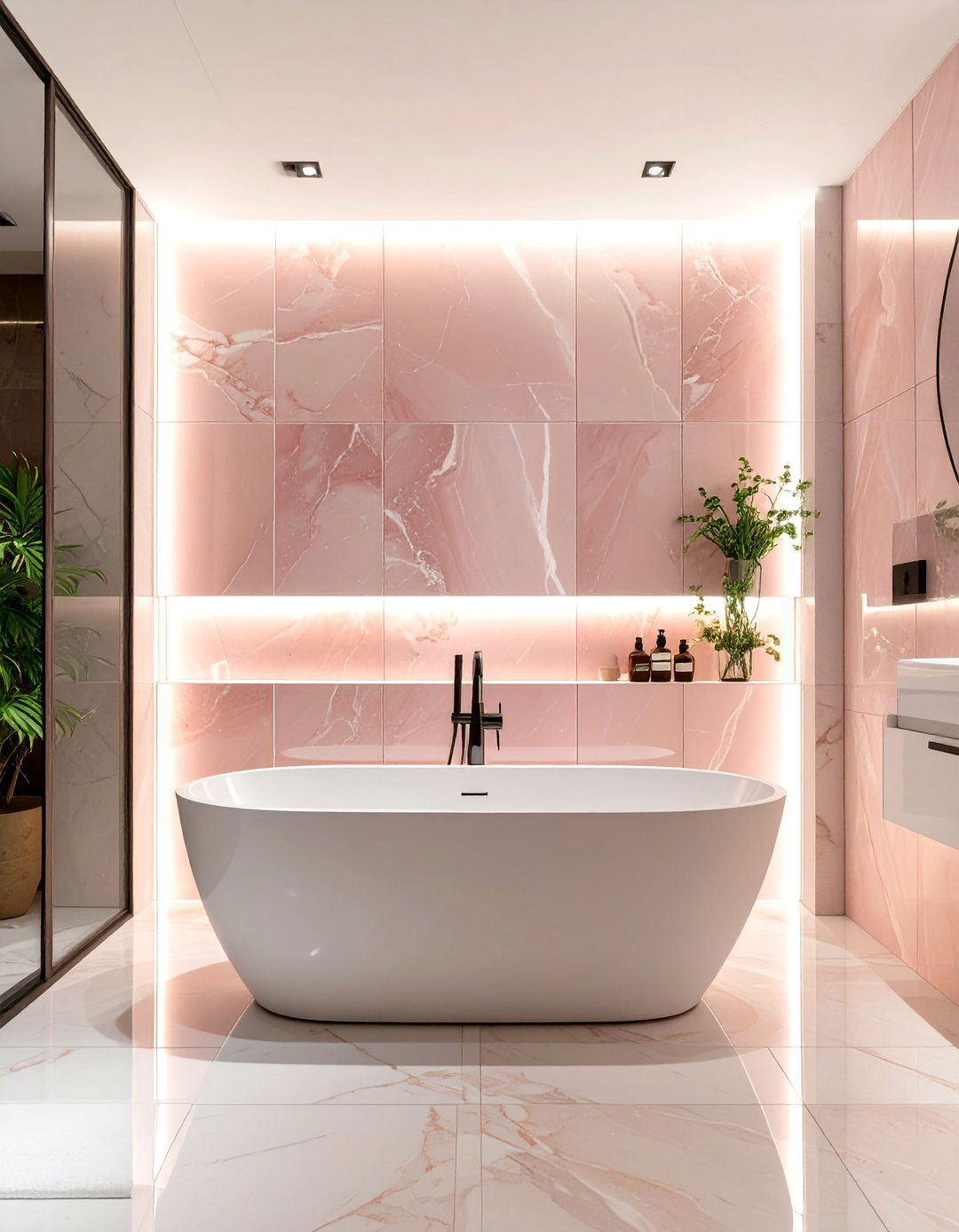 Luxury Onyx Look Bathroom Walls - 30 bathroom wall tile ideas