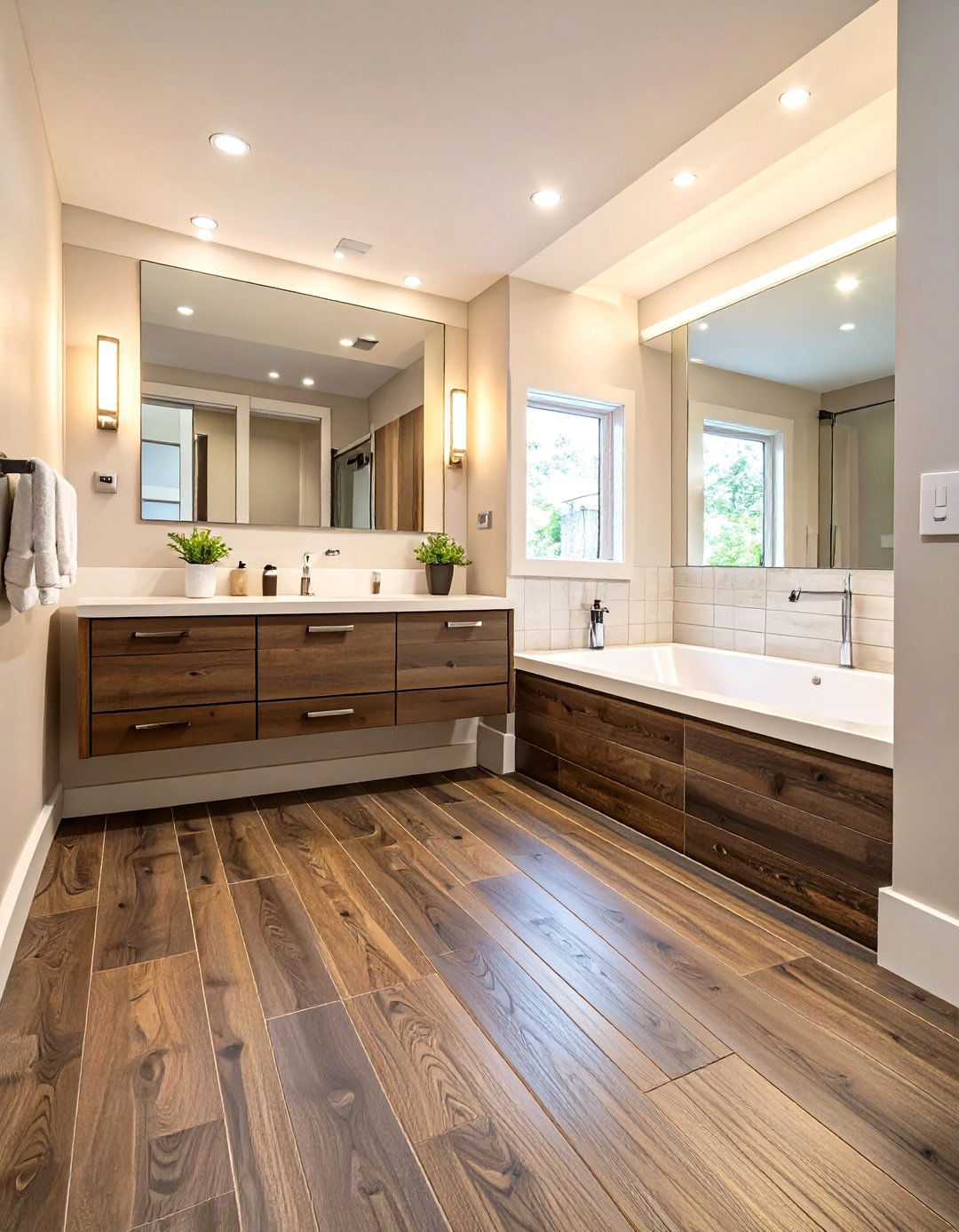 Luxury Vinyl Tile Bathroom Floors - 30 bathroom floors ideas
