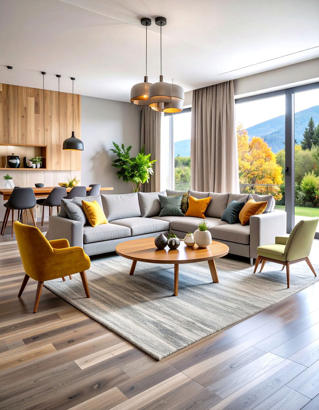 Luxury Vinyl Tile LVT Flooring - 30 living room floor ideas