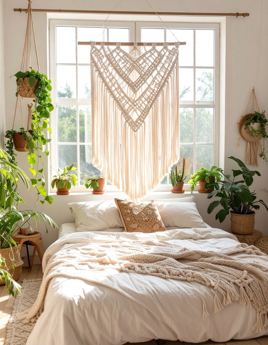 Macrame Curtains for a Bohemian Bedroom - 30 curtains for bedroom ideas