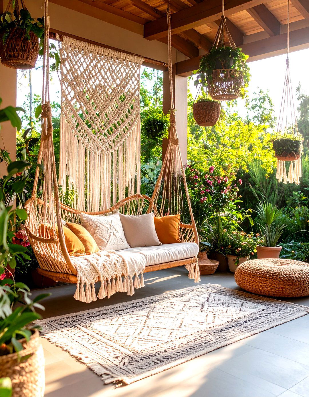 Macrame Patio Door Curtains - 30 patio door curtain ideas