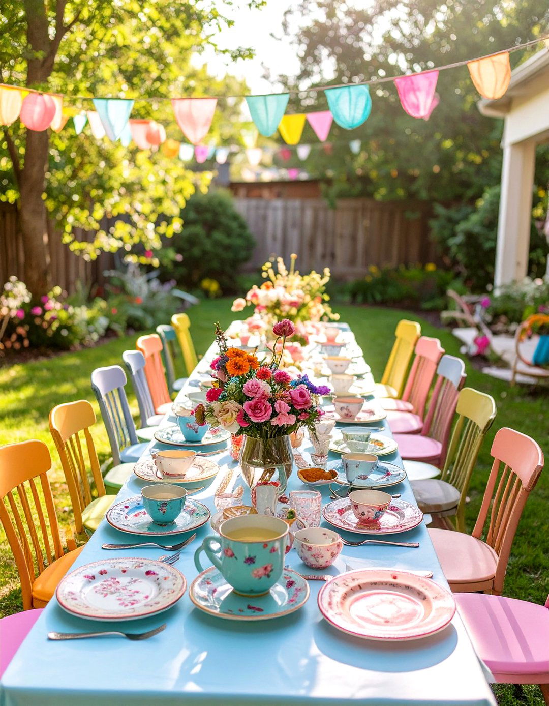 Mad Hatters Tea Party - 30 backyard sweet 16 party ideas at home