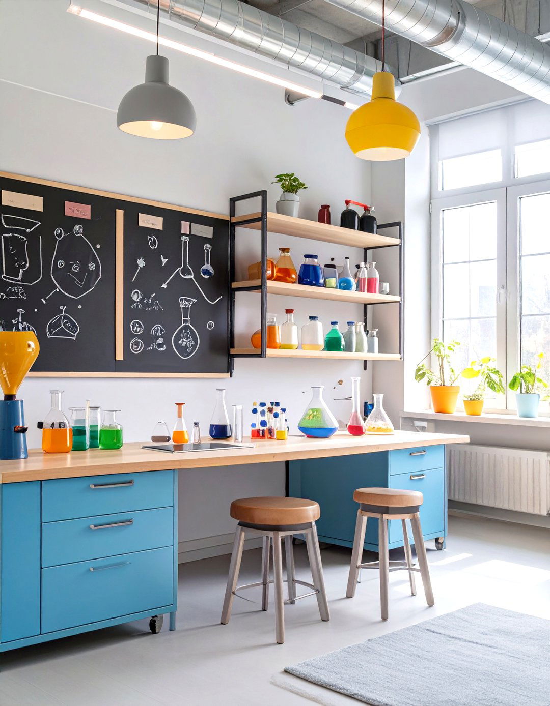 Mad Scientist Laboratory Game Room - 30 game room ideas for kids