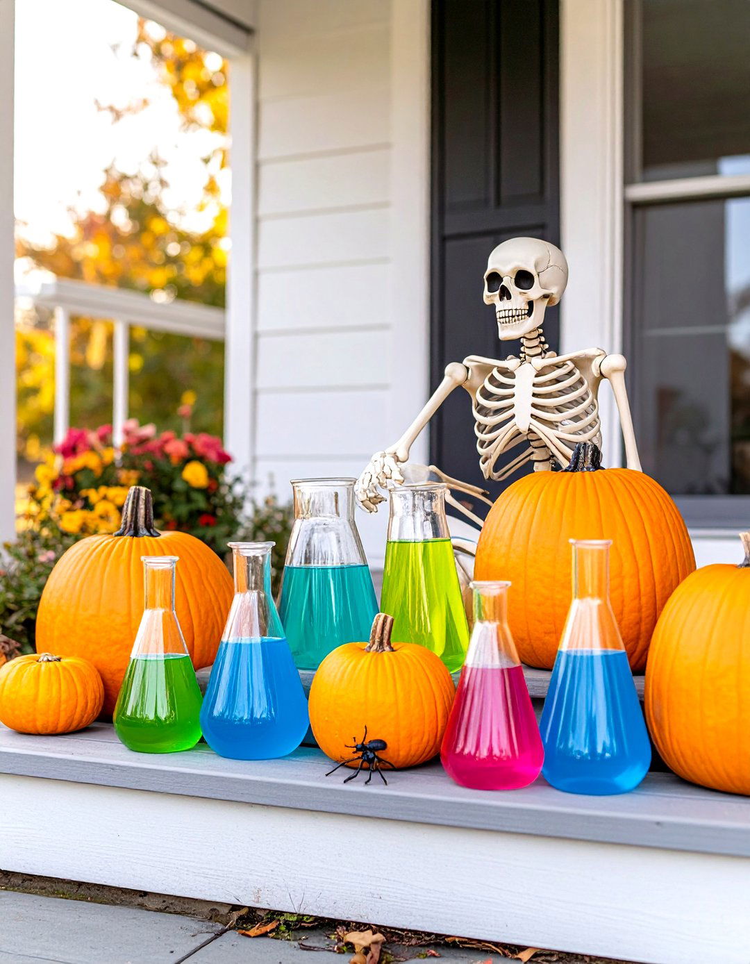 Mad Scientists Laboratory Porch - 30 halloween porch ideas