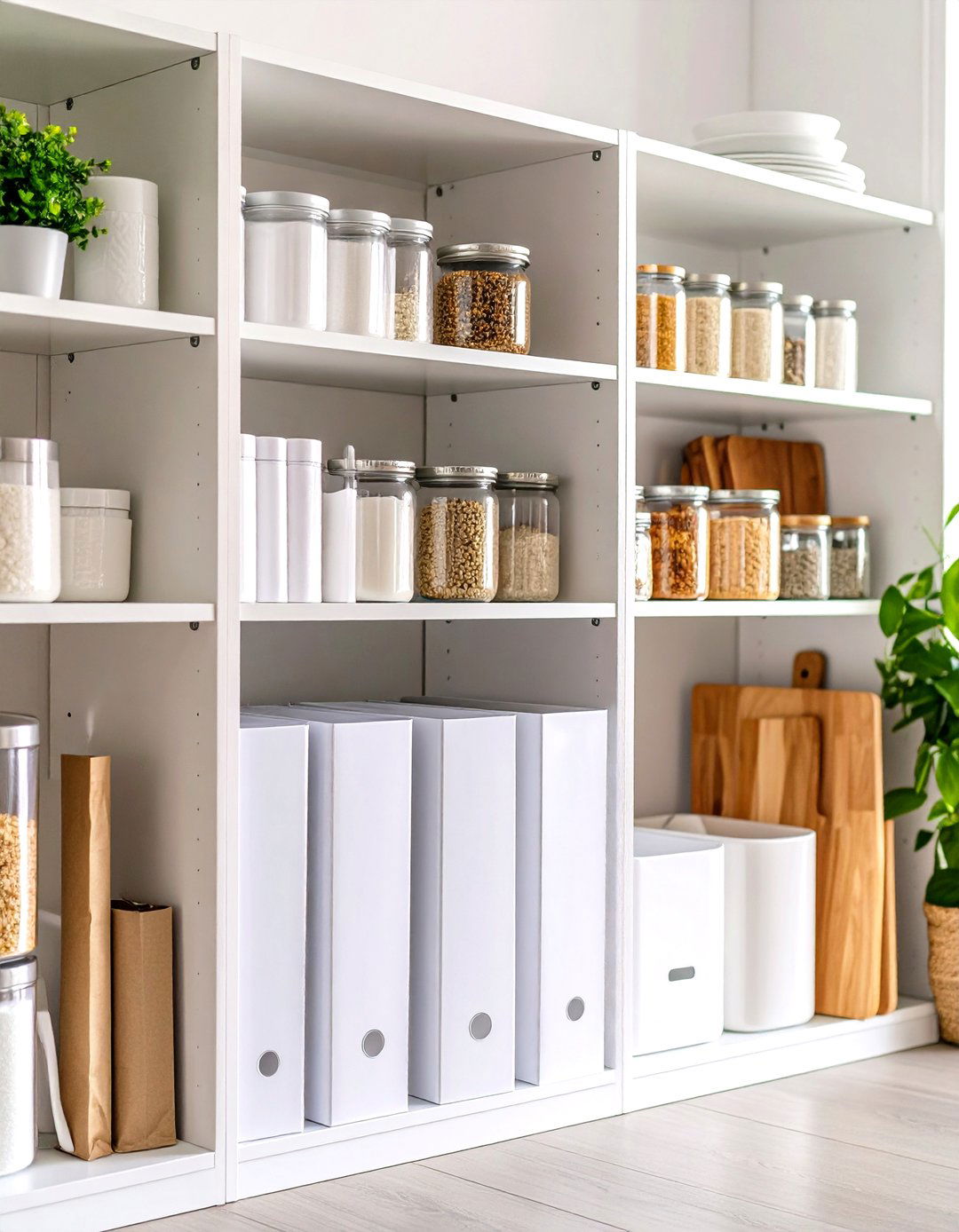 Magazine Files for Flat Items - 30 pantry organizer ideas