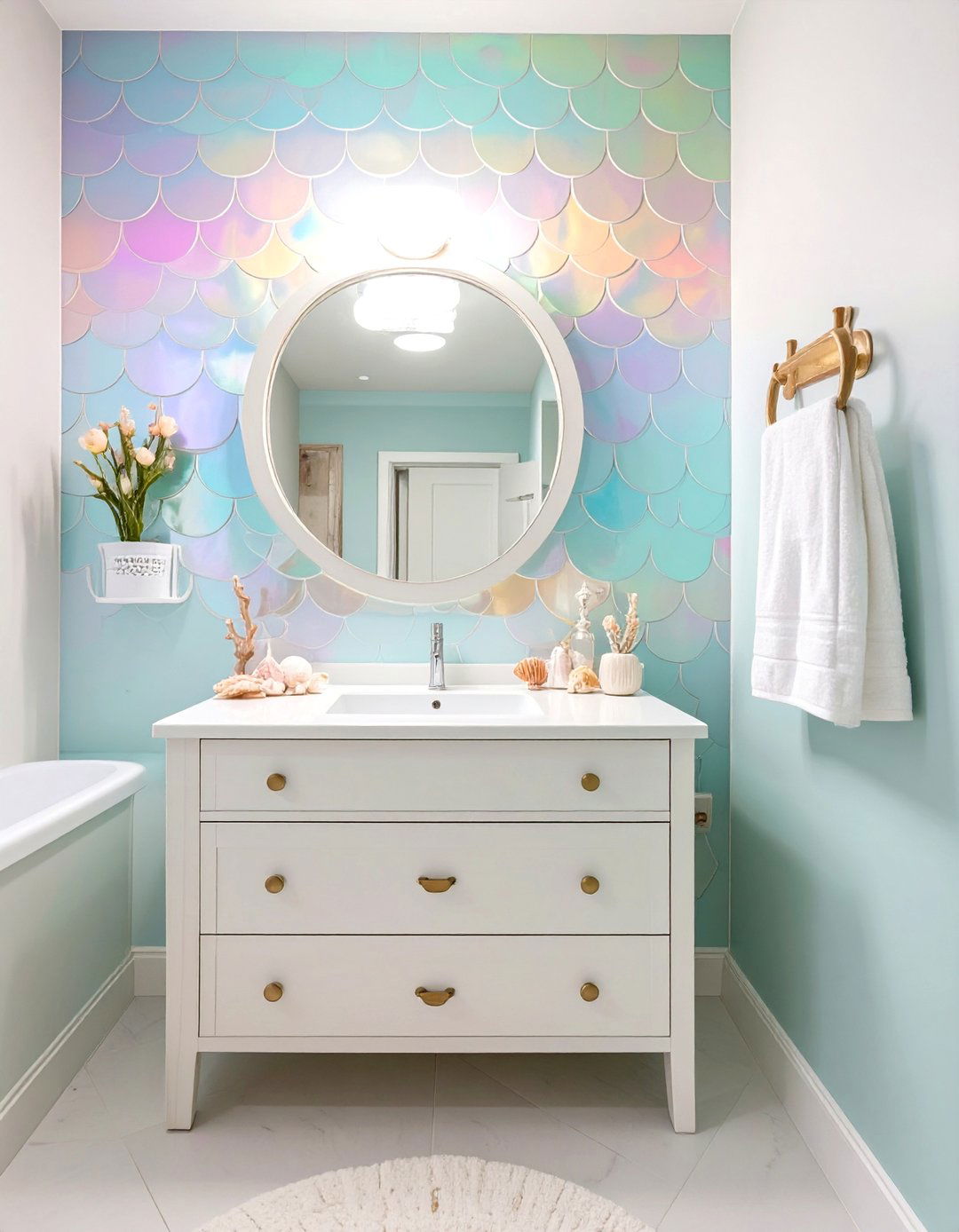 Magical Mermaid Lagoon Bathroom - 30 kids bathroom ideas