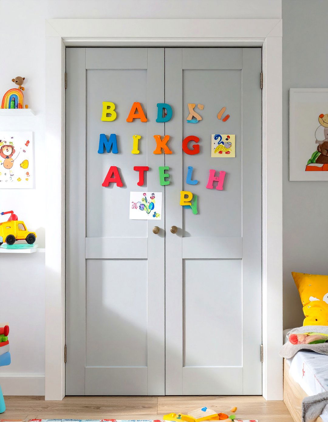 Magnetic Paint Closet Doors - 30 small closet door ideas